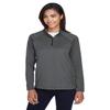 Devon & Jones Ladies' Stretch Tech-Shell Compass Quarter-Zip XL DK GREY HEATHER view 1