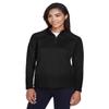 Devon & Jones Ladies' Stretch Tech-Shell Compass Quarter-Zip S BLACK view 2
