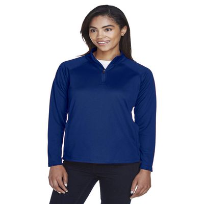 Devon & Jones Ladies' Stretch Tech-Shell Compass Quarter-Zip 2XL TRUE ROYAL