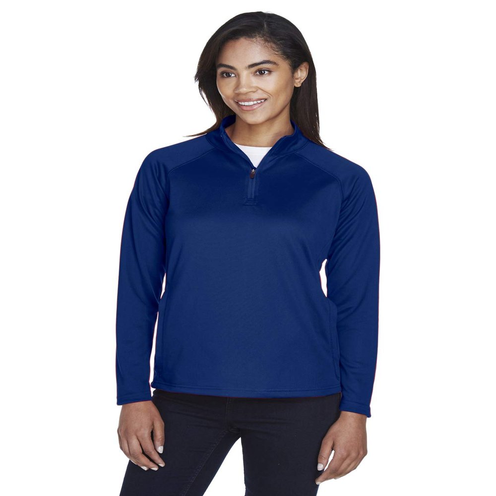 Devon & Jones Ladies' Stretch Tech-Shell Compass Quarter-Zip 2XL TRUE ROYAL