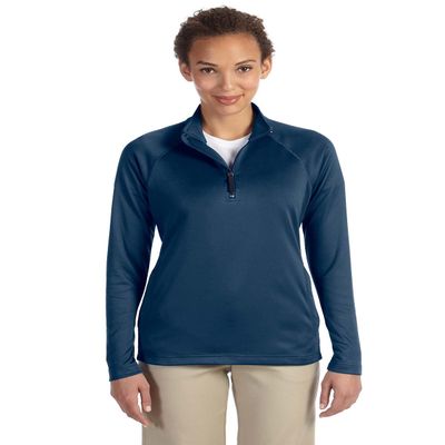 Devon & Jones Ladies' Stretch Tech-Shell Compass Quarter-Zip XL NAVY