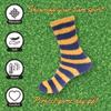 BambooMN Women's Fuzzy Team Spirit Socks - Super Soft Microfiber Game Day Sports Socks - Striped Black & Yellow - 4 Pairs view 2
