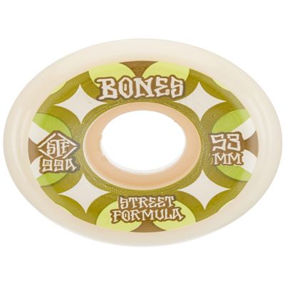 Bones Wheels Unisex's STF Retros 99A V5 Sidecut Skateboard Wheels, White, 53 mm (WSCAERV55399A4)