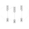 RED DRAGON Hardcore White Extra Thick Standard Dart Flights - 5 Sets Per Pack (15 Dart Flights in Total) view 2