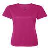 Augusta Sportswear Style 1790 Ladies Wicking T-Shirt (Large, Power Pink) view 1