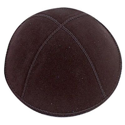 Yofah Religious Articles Adult Suede Kippah Medium Black