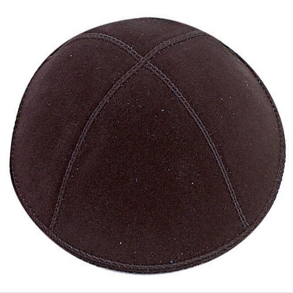 Yofah Religious Articles Adult Suede Kippah Medium Black