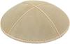 Yofah Religious Articles Adult Suede Kippah Medium Ivory