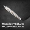 M7 QA-511 5.5-inch Air-Powered Engraving Pen, Plastic Engraver, Wood Engraver and Metal Engraver Tool, Ergonomic Power Tool, Pneumatic Engraver Tool for Metal, Durable Stainless Steel Engraving Tool view 2