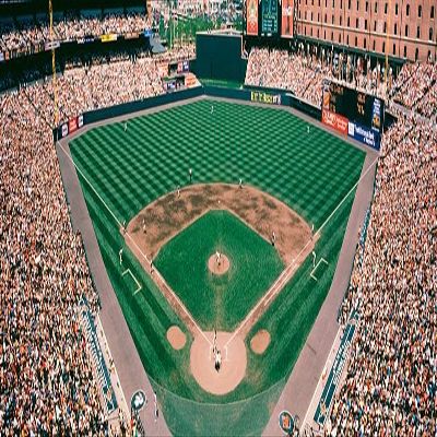 Walls 360 Peel & Stick Baseball Stadium Wall Mural: Camden Yards Baseball Field Baltimore MD (54 in x 18 in)