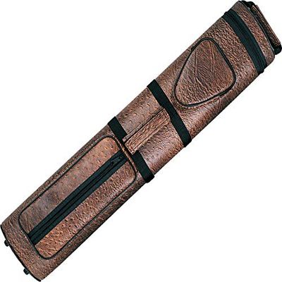 Action Brand AC35 3x5 Oval Hard Vinyl Pool/Billiard Cue Case - Brown Croc