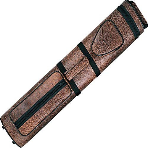 Action Brand AC35 3x5 Oval Hard Vinyl Pool/Billiard Cue Case - Brown Croc
