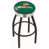 HBS L8B3C Wright State 25" Swivel Counter Stool with a Black Wrinkle and Chrome Finish view 1
