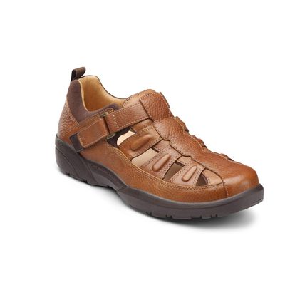 Dr. Comfort Fisherman Men's Therapeutic Diabetic Extra Depth Sandal: Chestnut 9.0 X-Wide (3E/4E)