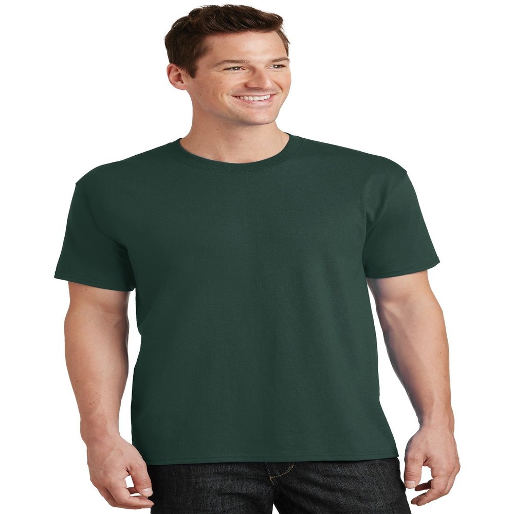 Port & Company- 5.4-oz 100% Cotton T-Shirt. PC54 Dark Green