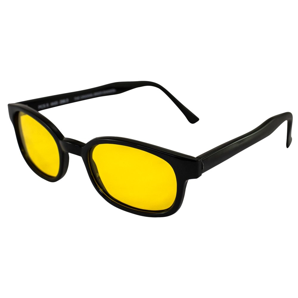 Pacific Coast Sunglasses - KD's Black Frame/Yellow Polarized Lens, (20129)