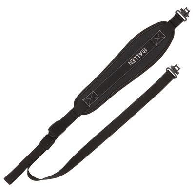Allen Company Gunnison Neoprene Sling with Swivels, Black, One Size