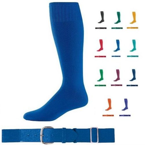 Adult Gold Baseball/Softball Belt & Socks