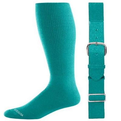 Augusta Sportswear Youth Teal Baseball/Softball Belt & Socks