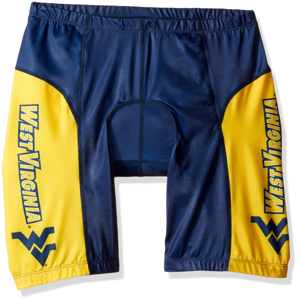 Adrenaline Promotions NCAA West Virginia Mountaineers Cycling Shorts, X-Large, Blue