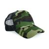 Beechfield Retro Camouflage Snapback Trucker Cap (One Size) (Jungle Camo) view 1
