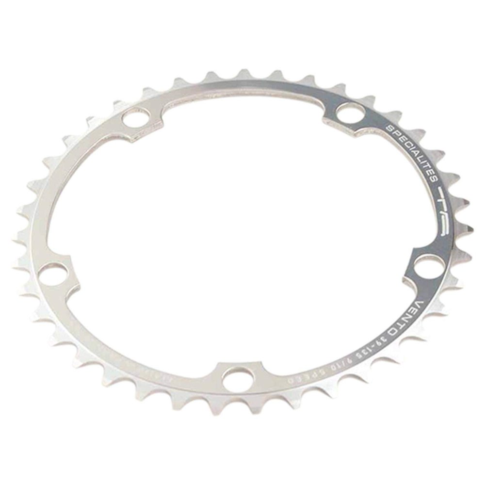 AT Spcialits TA Vento 135pcd Campagnolo 9/10 Speed Chainring, Silver, 42T Middle