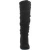 Qupid Women's Neo144 Leatherette Basic Slouchy Knee High Flat Boot,Black,6.5 view 4
