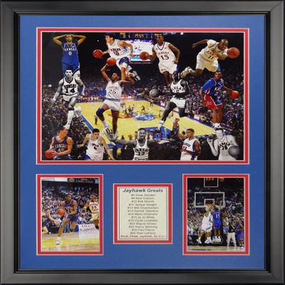 Legends Never Die NCAA Kansas Jayhawks Greats Framed Photo Collage, 18" x 22"