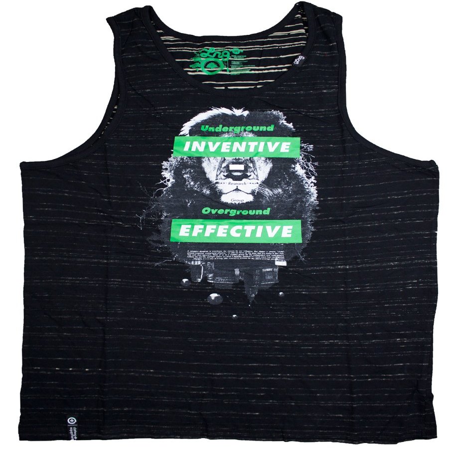 LRG Men's Kruger Tank Top, Black, 2XL