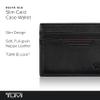 TUMI - Delta Slim Card Case - Men's Leather Wallet for Everyday & Travel - Black view 2