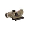 Trijicon ACOG TA31-C-100372 Dual Illuminated Red Crosshair .223 BAC Reticle with Flattop Mount, 4X 32mm, Flat Dark Earth view 4