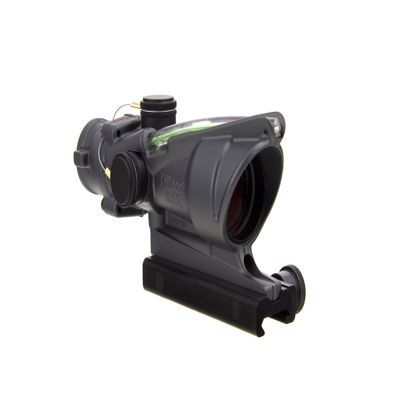 Trijicon ACOG TA31-C-100378 Dual Illuminated Green Crosshair .223 BAC Reticle with Flattop Mount, 4X 32mm, Sniper Grey
