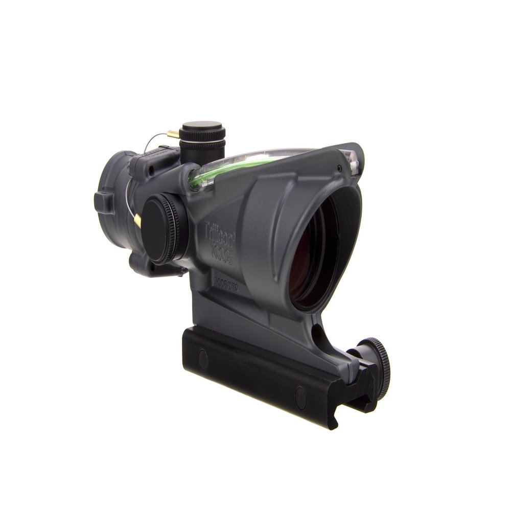 Trijicon ACOG TA31-C-100378 Dual Illuminated Green Crosshair .223 BAC Reticle with Flattop Mount, 4X 32mm, Sniper Grey