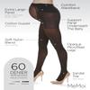 MeMoi - Maternity Tights, Dark Chocolate, Medium / Large view 3