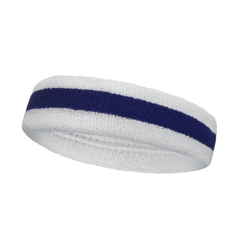 COUVER Premium Quality Sports Terry Cloth Head Sweatband for Girls - 1 Piece (Blue)