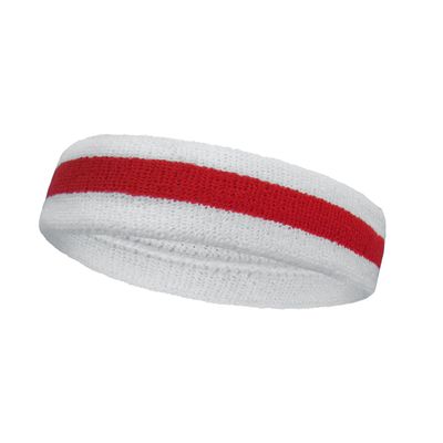 COUVER Premium Quality Sports Terry Cloth Head Sweatband for Girls - 1 Piece (Red)