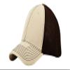6 Panel (Str) Brushed Cotton Fitted Mesh Back Cap + GT Wristband, Khaki Brown view 1