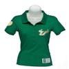 NCAA South Florida Bulls Women's Collar Scholar Polo Shirt, Green, Large view 1