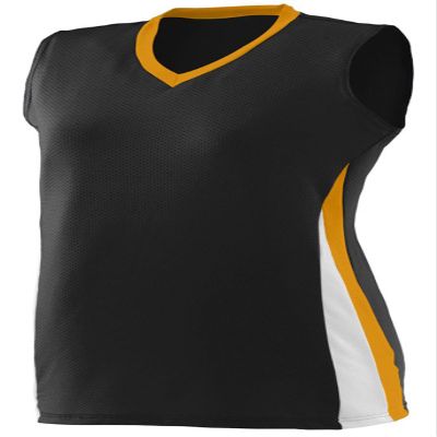 Augusta Sportswear Girls' 1356, Black/Gold/White, Small