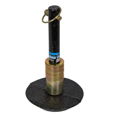 Buyers Products 1303220 Heavy-Duty Shoe Assembly, Fits Blizzard Snow Plows, Replaces Blizzard 49071 & Western 49071, Steel Yellow ZincCoated 7/16 x 13/4 in Linch Pin with 81/2 in Shaft