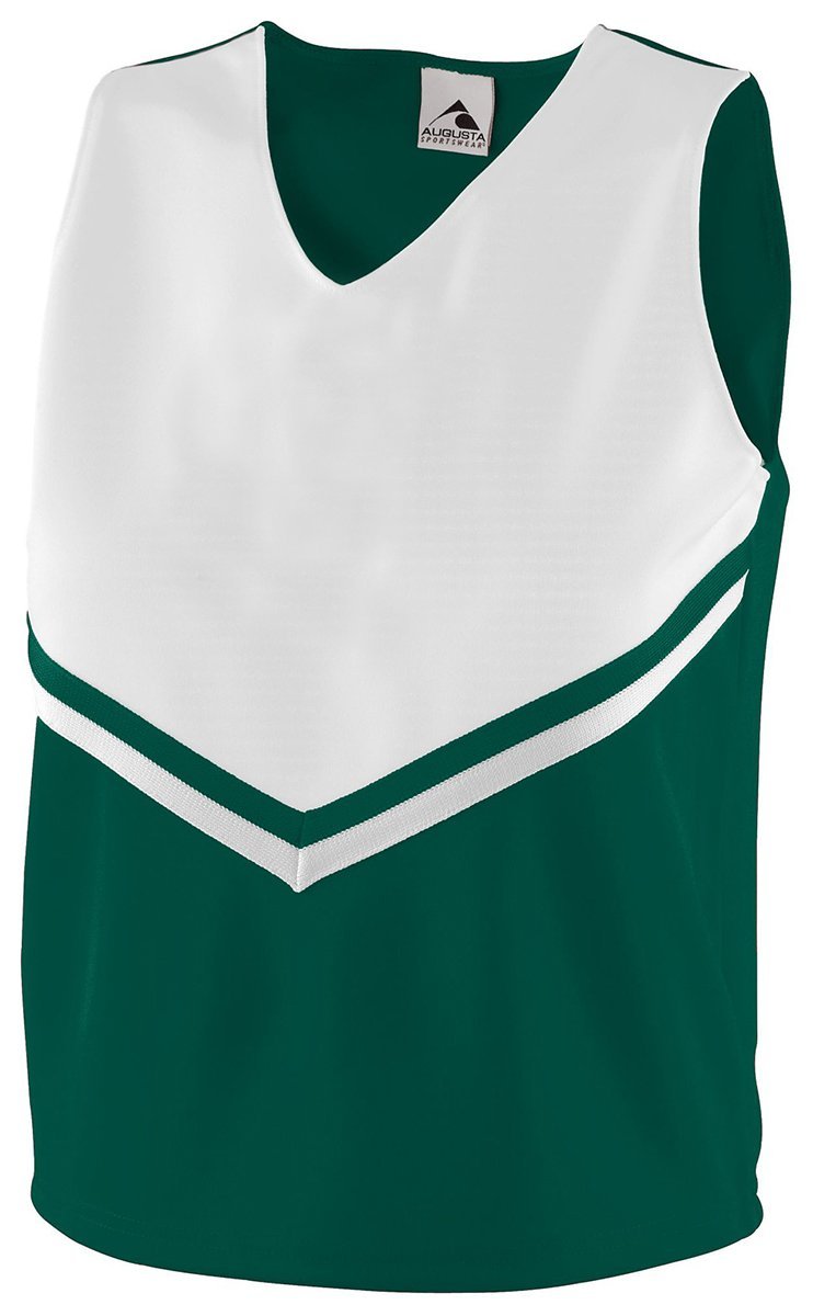 Augusta Sportswear Girls' Pride Shell S Dark Green/White/White
