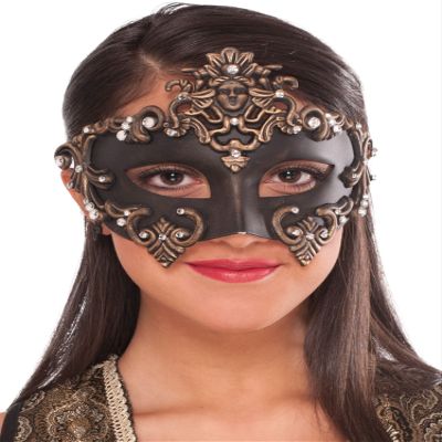 Forum Women's Medieval Fantasy Half Mask, Multi, One Size