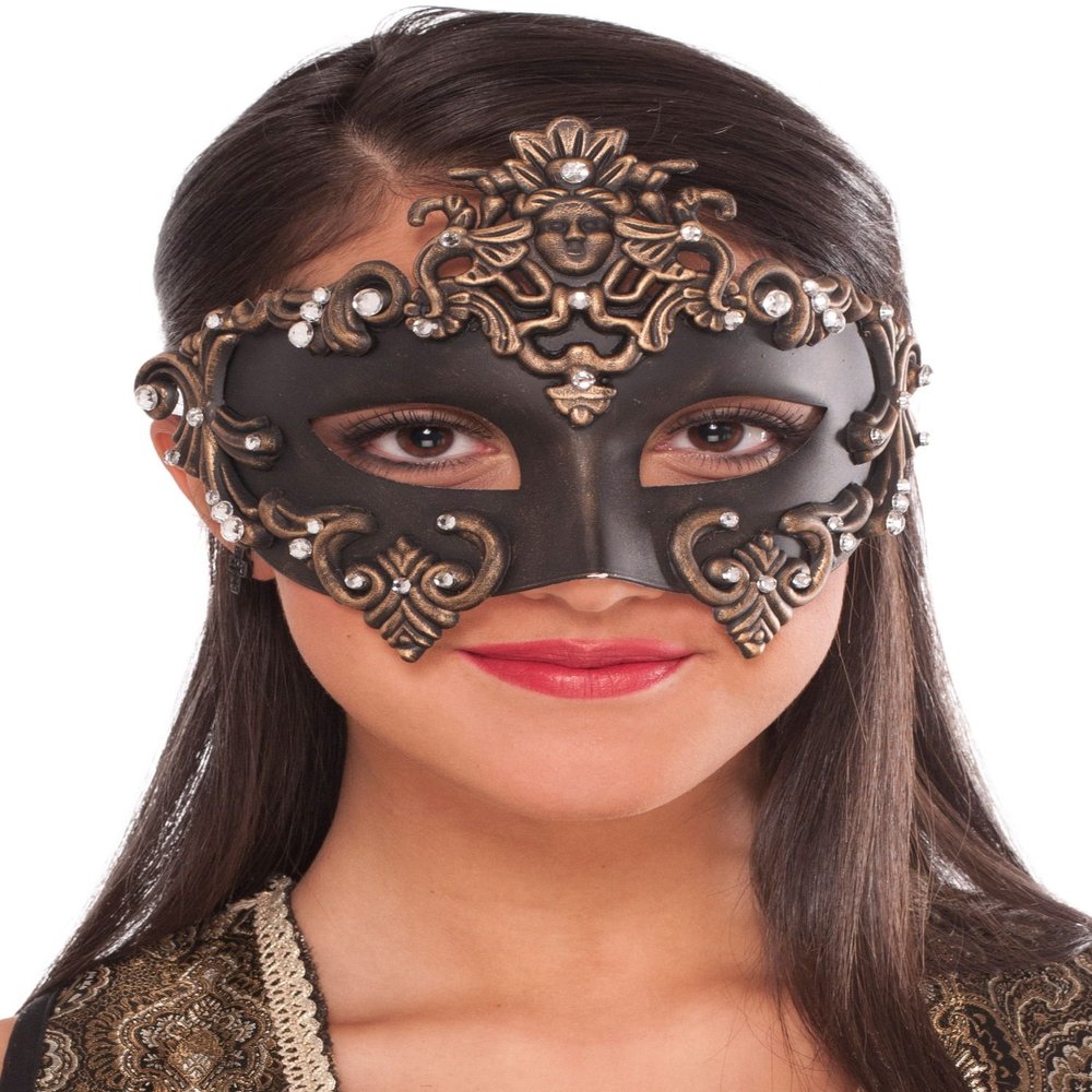 Forum Women's Medieval Fantasy Half Mask, Multi, One Size