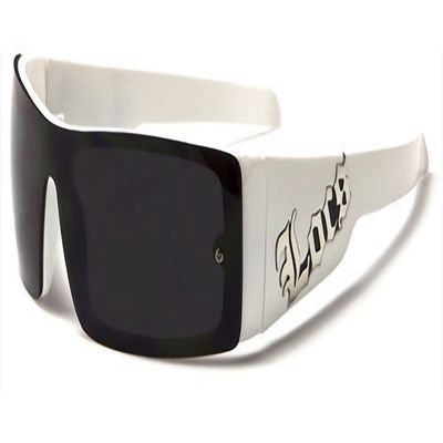 Locs Men's Sunglasses Gangster Hunting Fishing Sports Biker Motorcycle (White...