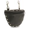 Milwaukee Leather SH197S Women's Black Leather Studded Belt Bag with Belt Clasps - One Size view 1