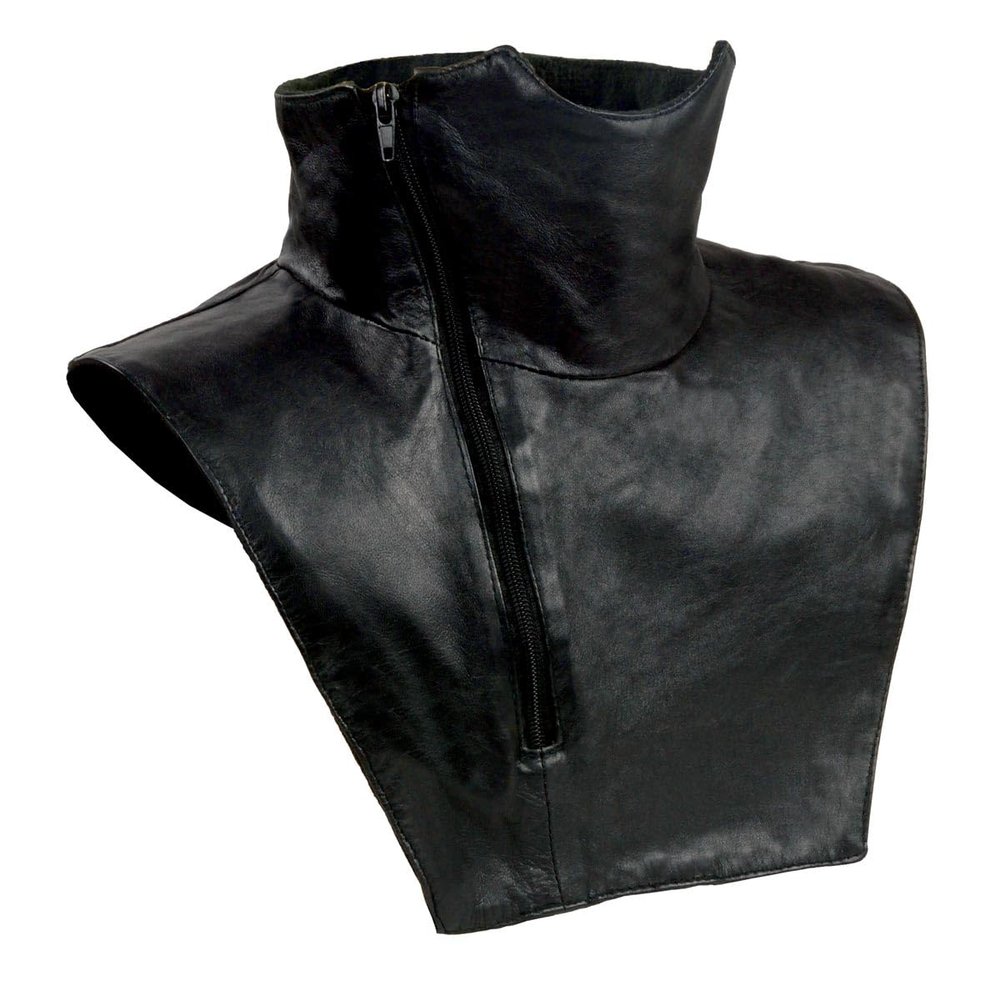 Shaf International Leather Neck Warmer (Black, One Size) (SH167-OSFM-BLACK)