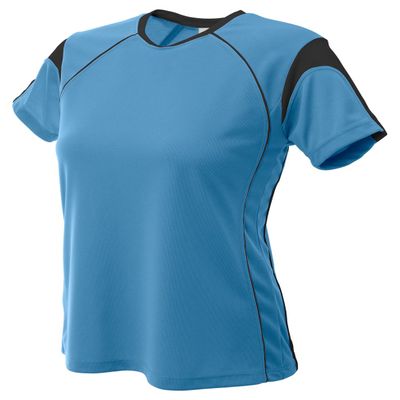 A4 Youth Color Block Pullover Top, Large, Lt. Blue/Blk
