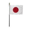 12 Pack 4 in. X 6 in. Japan Mounted on a 10 in. Black Staff with Gold Spear tip view 1