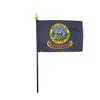 12 Pack 4 in. X 6 in. Idaho Mounted on a 10 in. Black Staff with Gold Spear tip view 1