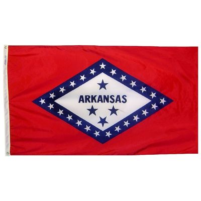 Nyl-Glo Arkansas Flag-12 in. X 18 in.